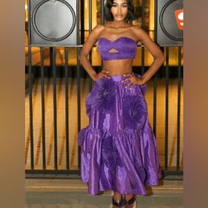 Elegant Purple Women's Skirt